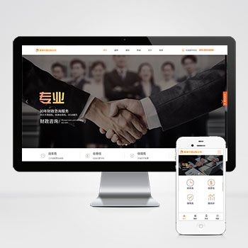 代理記賬財(cái)務(wù)會(huì)計(jì)咨詢服務(wù)公司網(wǎng)站源碼+手機(jī)端自適應(yīng)