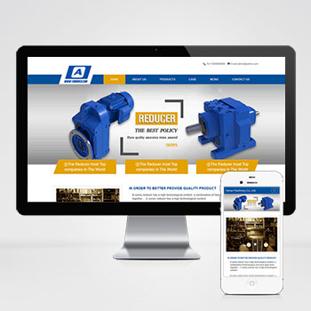 (自適應手機端)減速機械英文外貿公司通用pbootcms網站