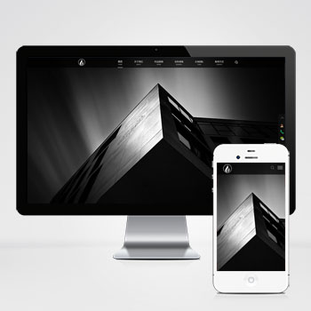 自適應手機端)響應式室內建筑設計工程公司網站pbootcms模板 裝修設計公司網站源碼下載