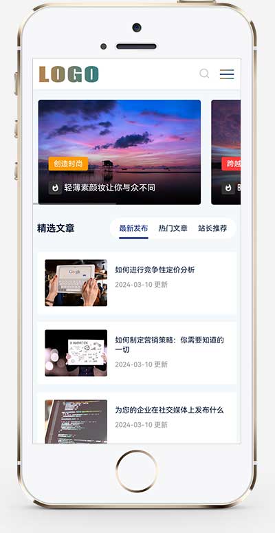 (自適應(yīng)手機(jī)端)響應(yīng)式營(yíng)銷(xiāo)技術(shù)個(gè)人博客網(wǎng)站模板