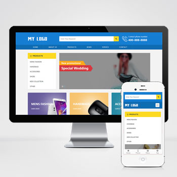 (自適應(yīng)手機(jī)端)響應(yīng)式藍(lán)色外貿(mào)英文網(wǎng)站模板