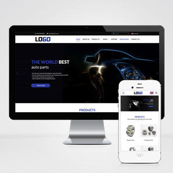  (自適應(yīng)手機端)藍色外貿(mào)網(wǎng)站模板 中英文雙語網(wǎng)站源碼-帶三級欄目