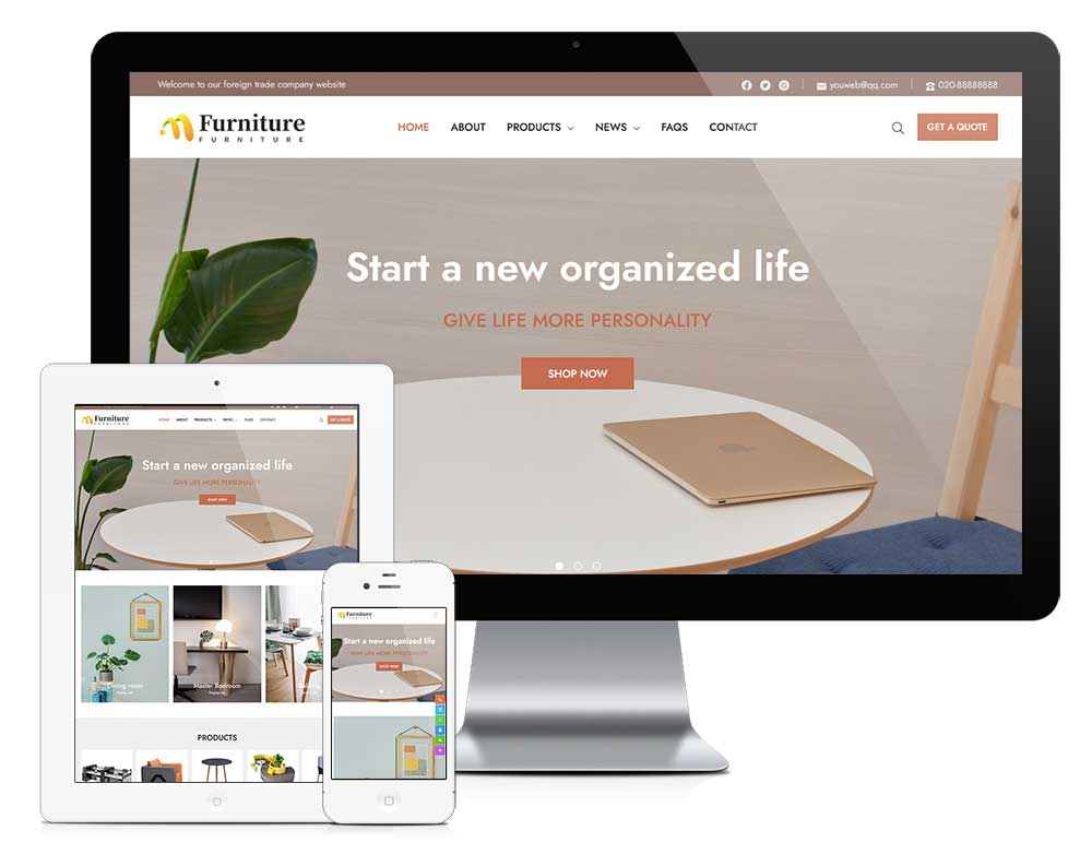 響應(yīng)式英文外貿(mào)企業(yè)通用網(wǎng)站模板