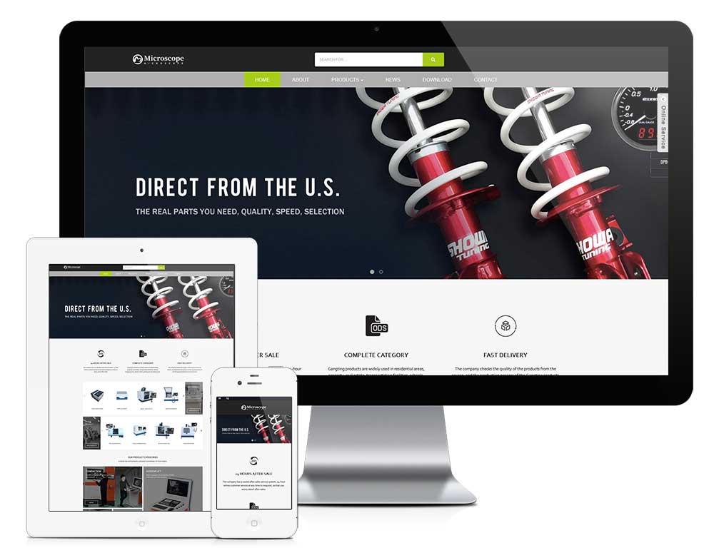 響應(yīng)式數(shù)控教學(xué)設(shè)備外貿(mào)企業(yè)網(wǎng)站模板