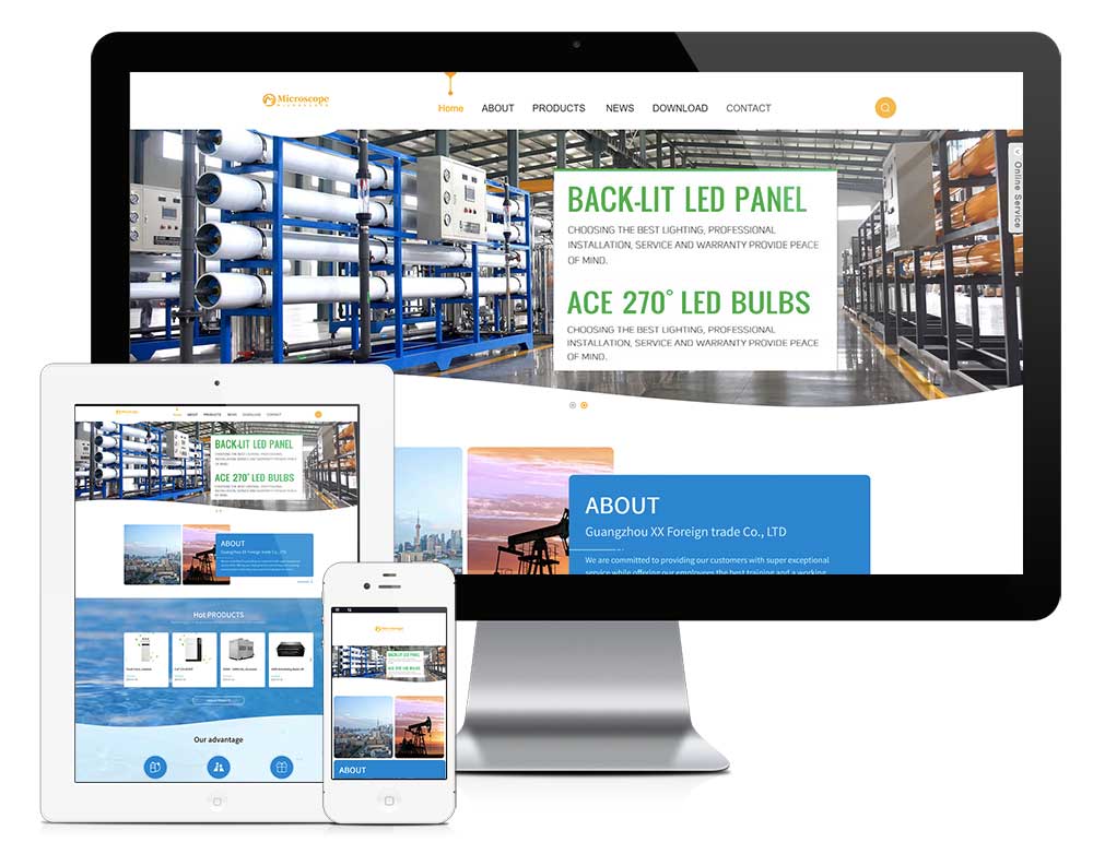 響應式污水處理設備外貿企業網站模板(圖1) 1.jpg