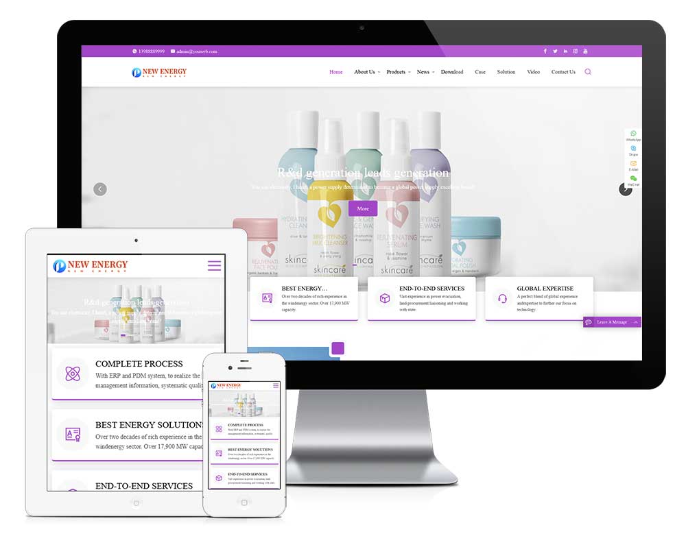 響應(yīng)式日用百化外貿(mào)網(wǎng)站模板